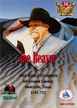 1996 High Gear Rodeo Crown Jewels #56 Joe Beaver Back